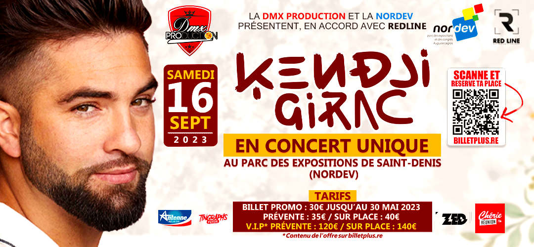 Concert Kendji Girac – 16 septembre 2023